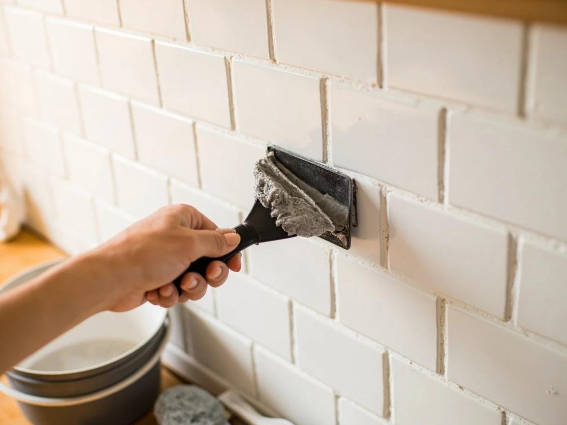 Step 8 of How to Install a Tile Backsplash: Cure, Then Grout the Joints