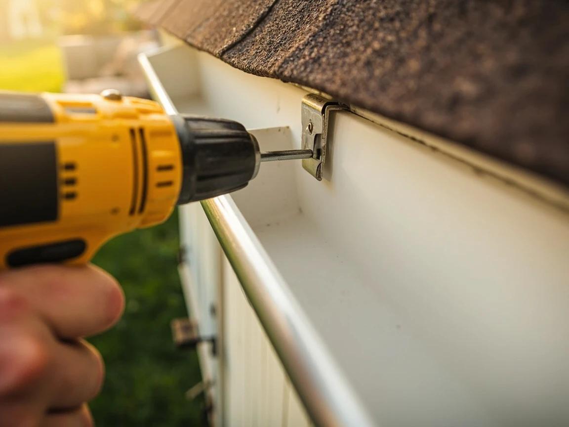 Step 5 of How to Install Gutter Guards: Inspect and Re-Secure the Gutters First