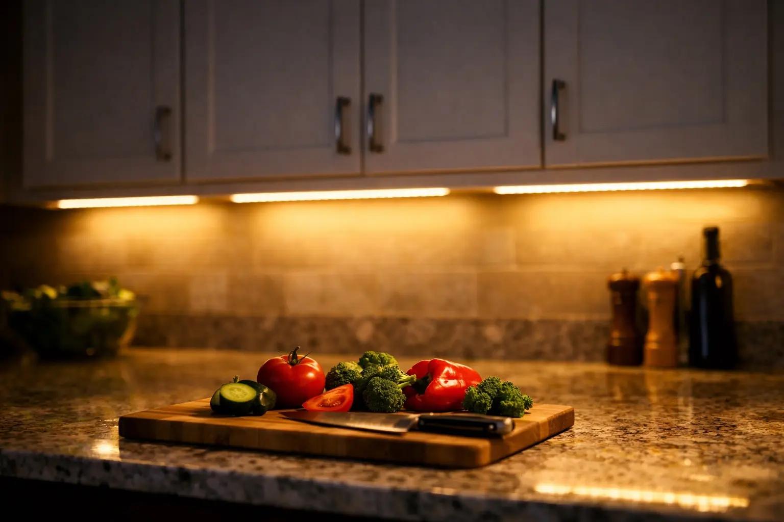 How to Install Under-Cabinet Lighting — finished result