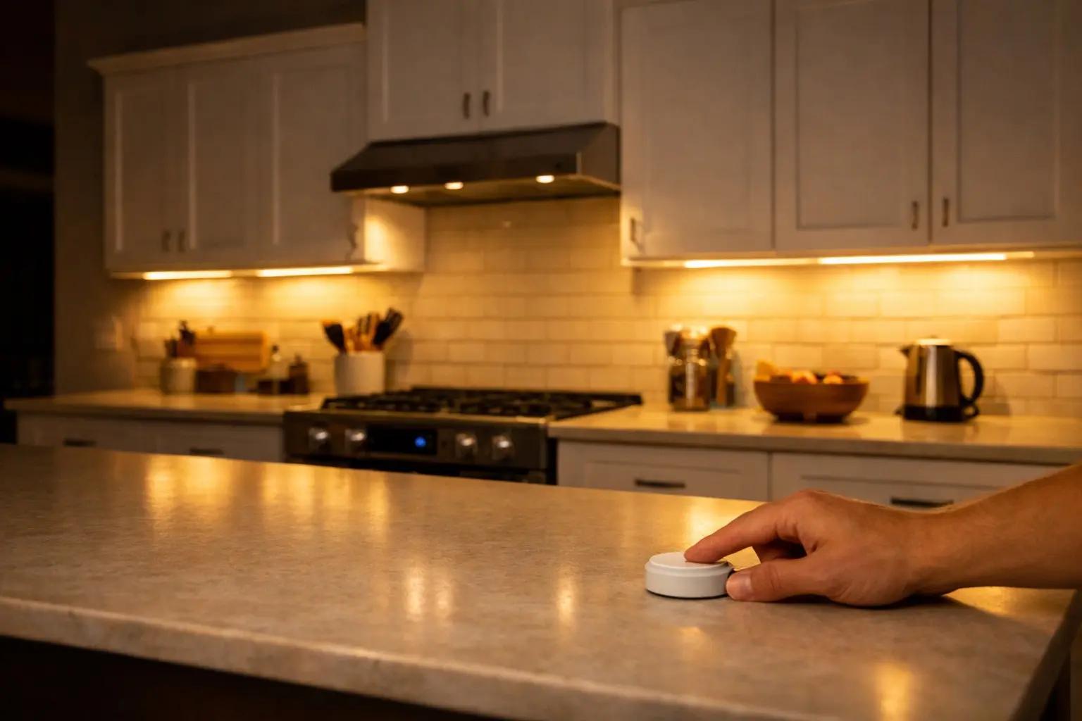 Step 8 of How to Install Under-Cabinet Lighting: Power On, Adjust, and Fine-Tune