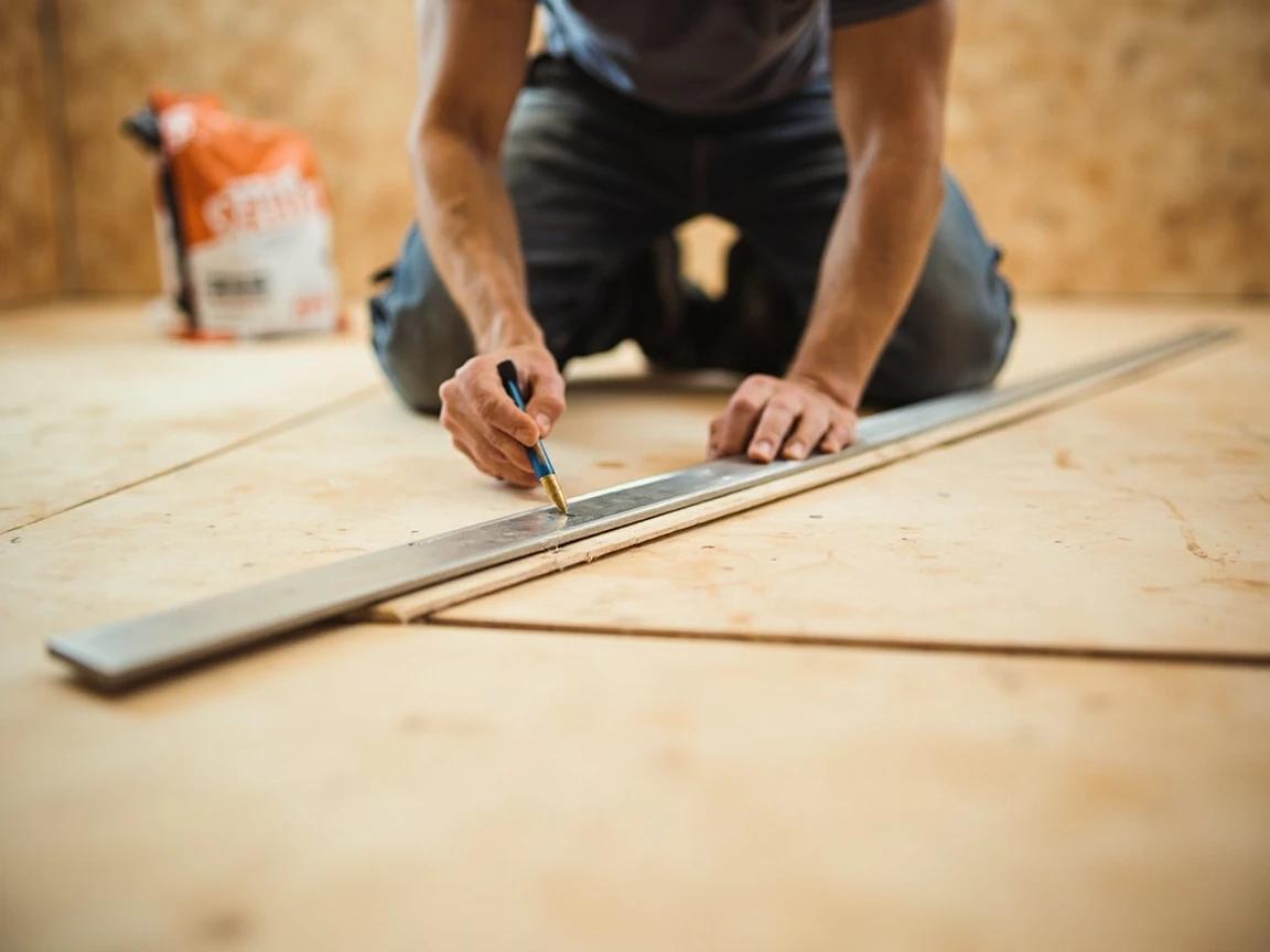 Step 2 of How to Install Vinyl Plank (LVP) Flooring: Prep and Flatten the Subfloor