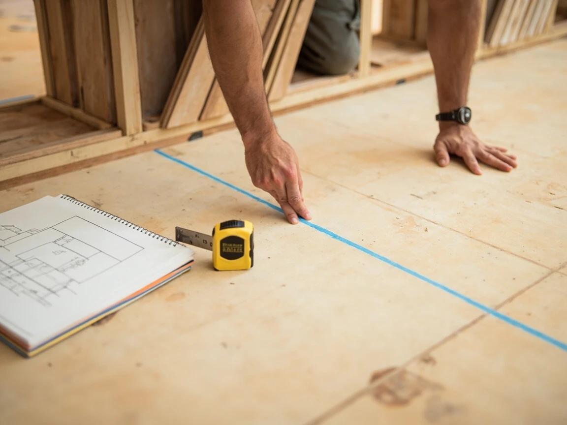 Step 3 of How to Install Vinyl Plank (LVP) Flooring: Plan the Layout and Plank Direction