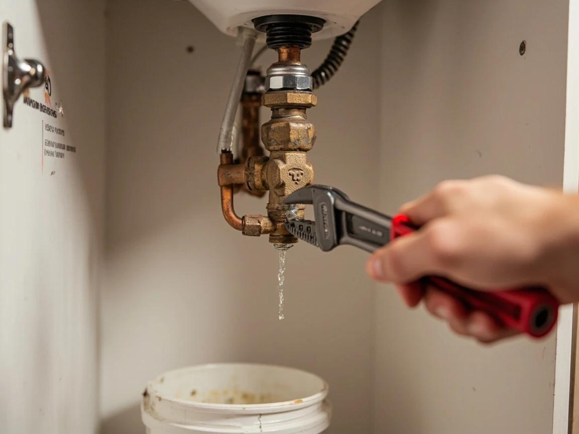 Step 2 of How to Install a Water Shut-Off Valve: Remove the Old Valve or Disconnect the Supply Line