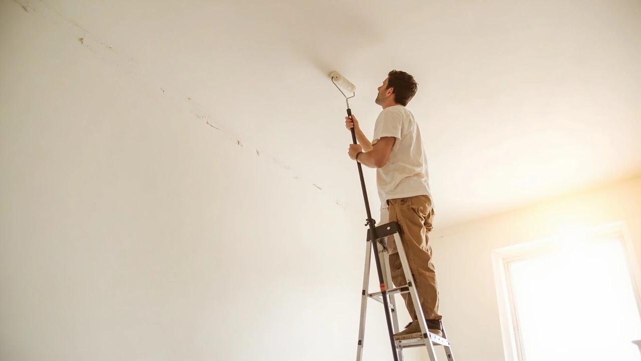 How to Paint a Ceiling Without Streaks or Roller Marks — finished result