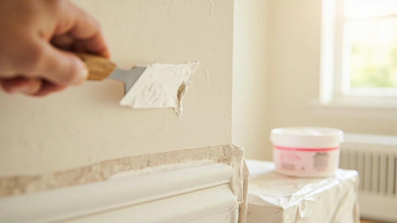 How to Patch a Small Hole in Drywall (Spackle Method) — finished result