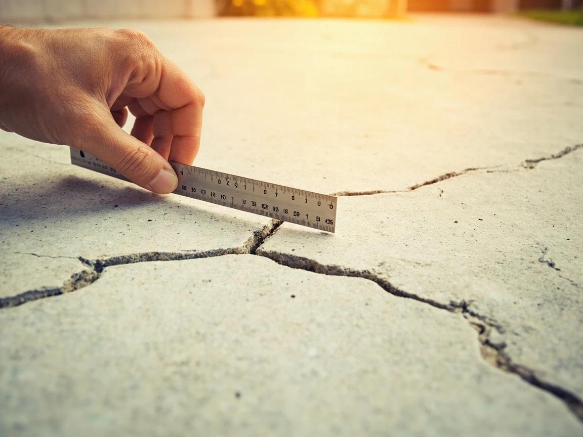 Step 1 of How to Patch Cracks in a Concrete Driveway: Sort your cracks by width and behavior