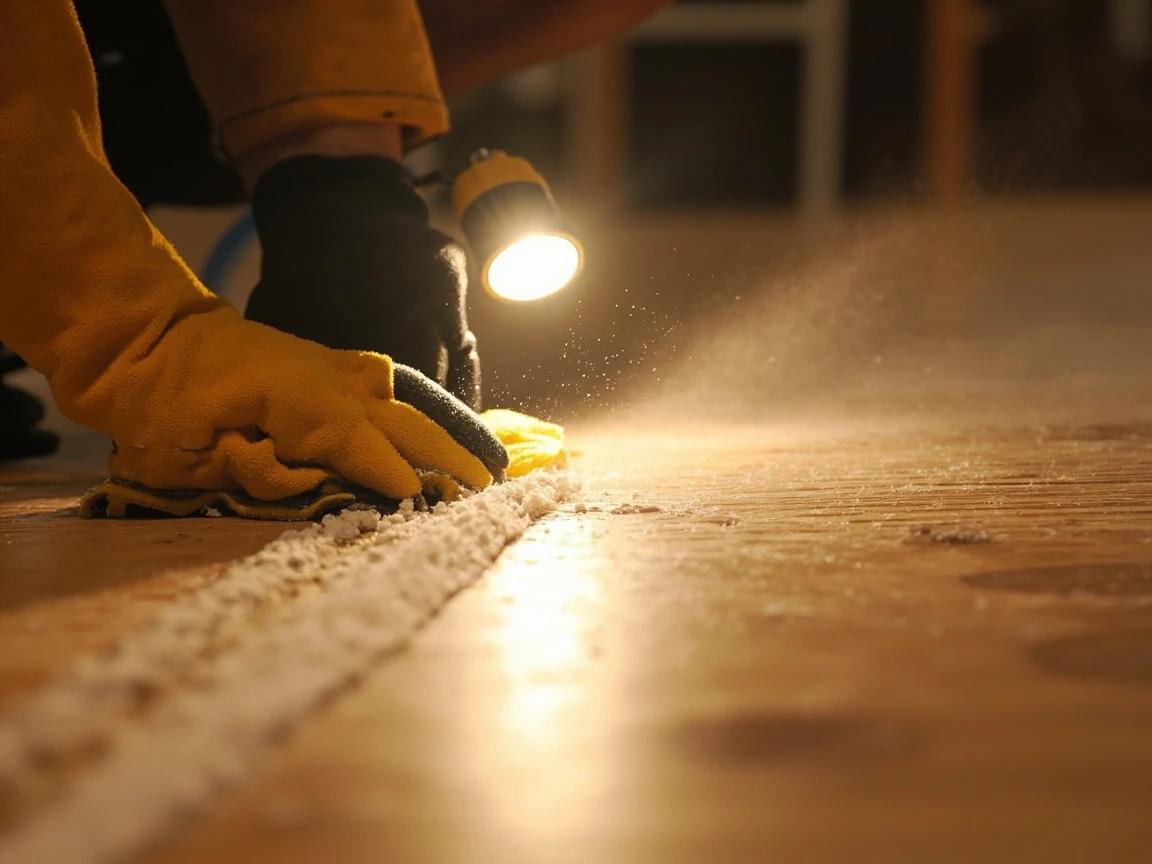 Step 7 of How to Refinish a Wood Floor: Vacuum, Tack, and Inspect Every Square Inch