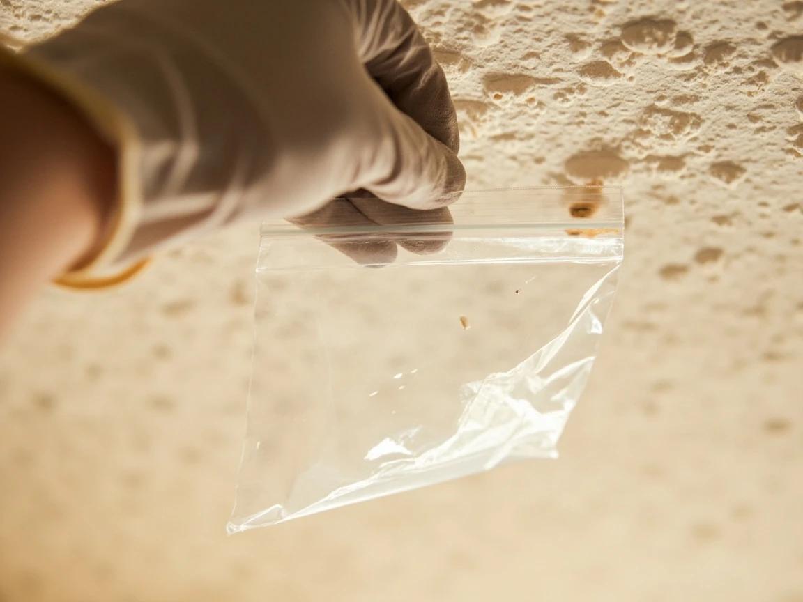 Step 1 of How to Remove a Popcorn Ceiling: Test for Asbestos (and Lead) Before You Touch It