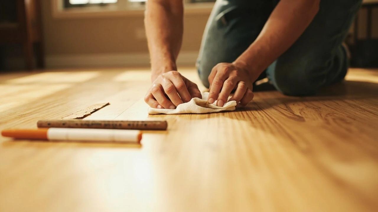 How to Repair Scratches in a Hardwood Floor โ finished result