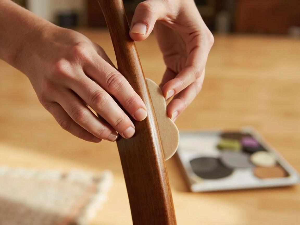 Step 10 of How to Repair Scratches in a Hardwood Floor: Protect the Floor From the Next Scratch