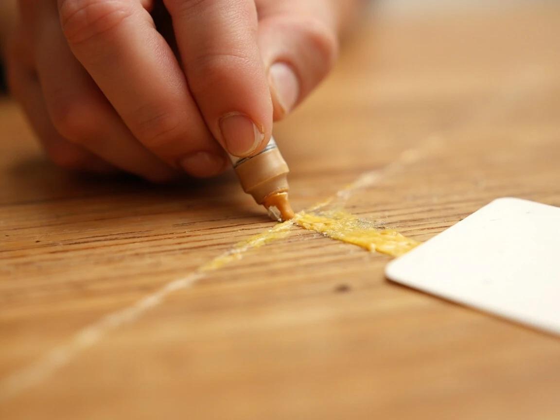 Step 5 of How to Repair Scratches in a Hardwood Floor: Fill Shallow Scratches With a Wax Fill Stick
