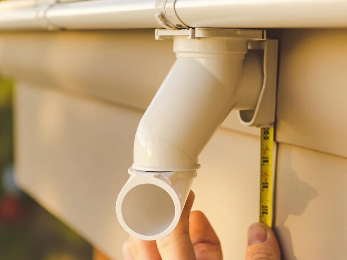 Step 3 of How to Replace a Downspout: Dry-Fit the Top Elbows