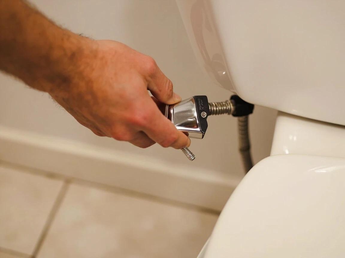 Step 2 of How to Replace a Toilet Flapper Valve: Shut Off the Water Supply at the Toilet