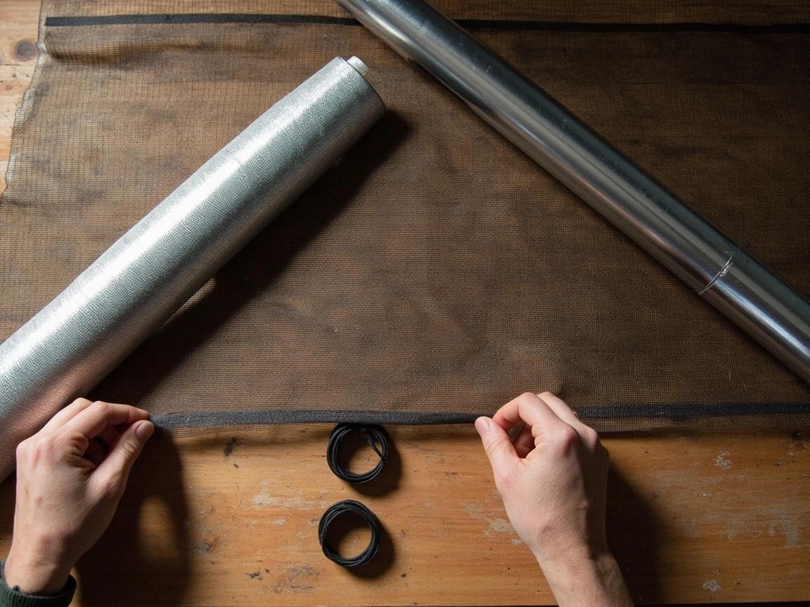 Step 4 of How to Replace a Window Screen: Choose the Mesh and Match the Spline to It