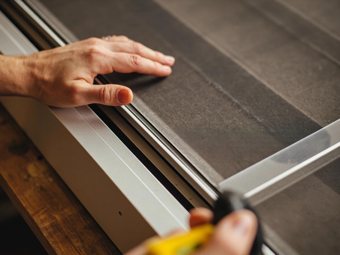 Step 7 of How to Replace a Window Screen: Spline the Remaining Sides Under Light Tension