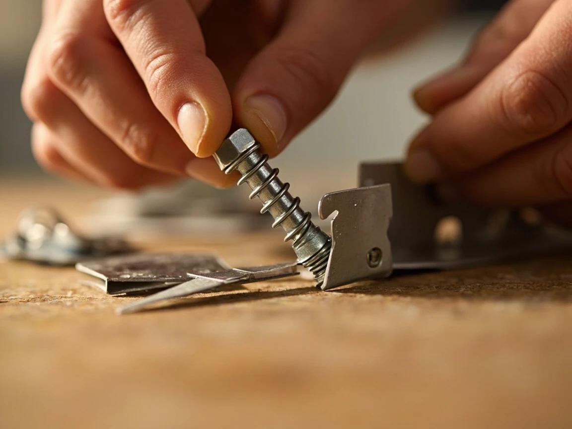 Step 5 of How to Use Toggle Bolts to Hang Heavy Loads Without a Stud: Thread the bolt through the fixture FIRST