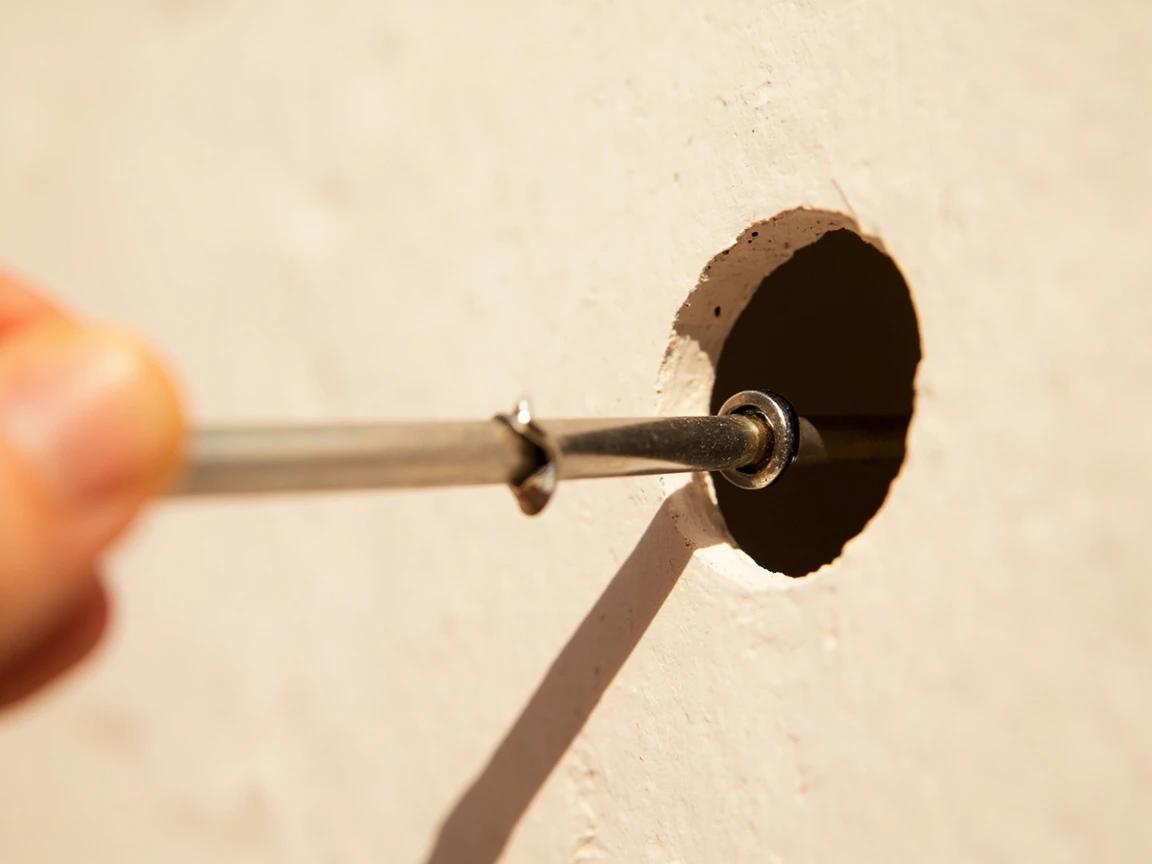 Step 6 of How to Use Toggle Bolts to Hang Heavy Loads Without a Stud: Pinch, push, and pop the wings open