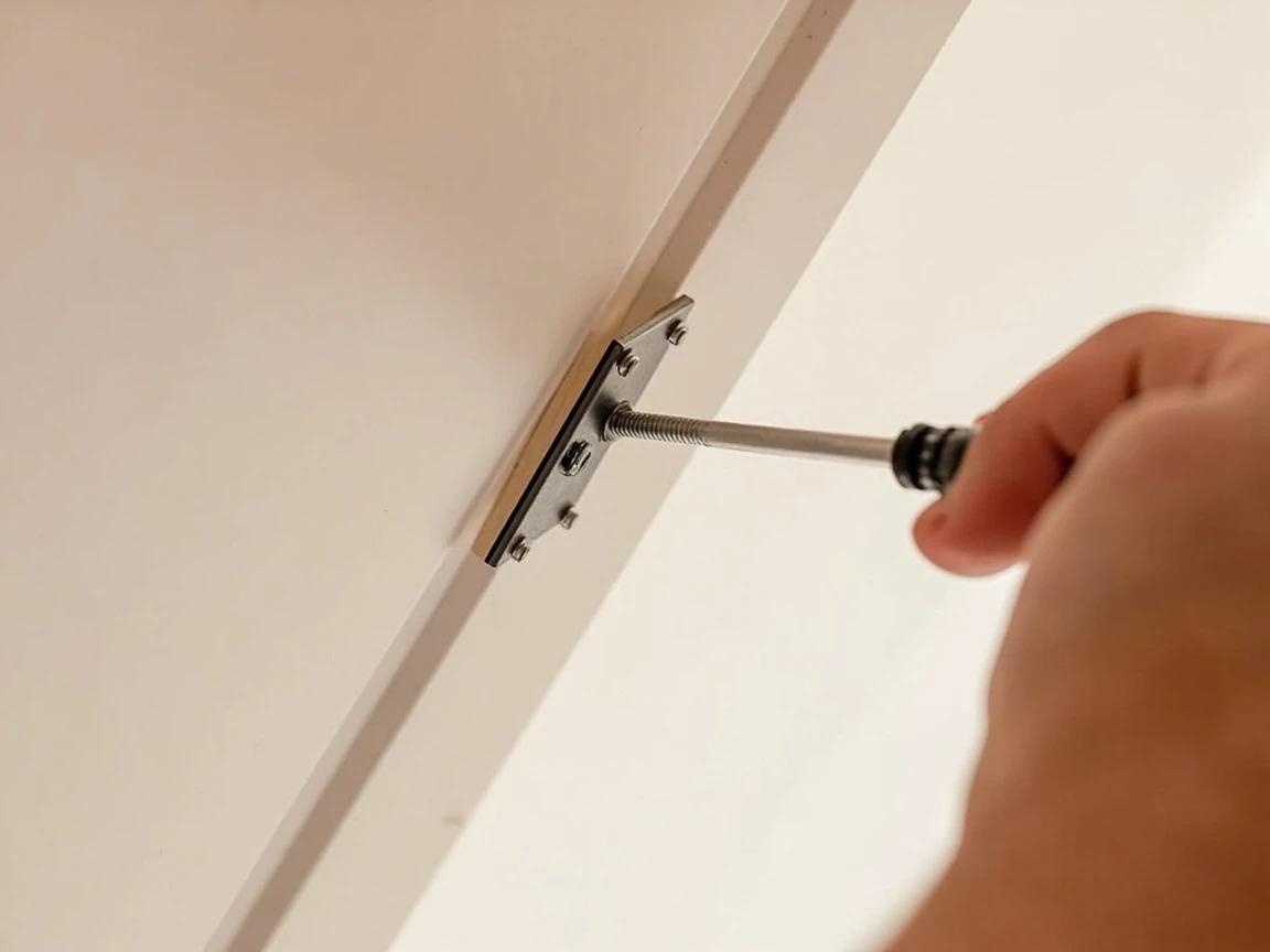 Step 8 of How to Use Toggle Bolts to Hang Heavy Loads Without a Stud: Tighten to snug โ then stop