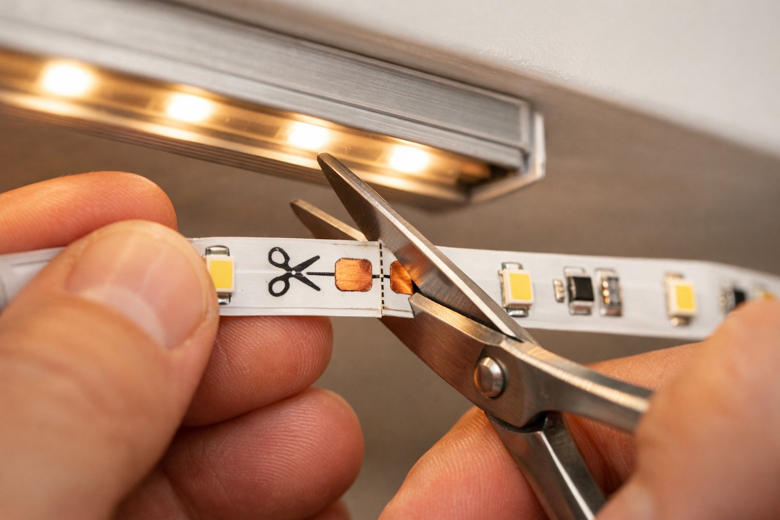 Cut LED Strips to Length and Install