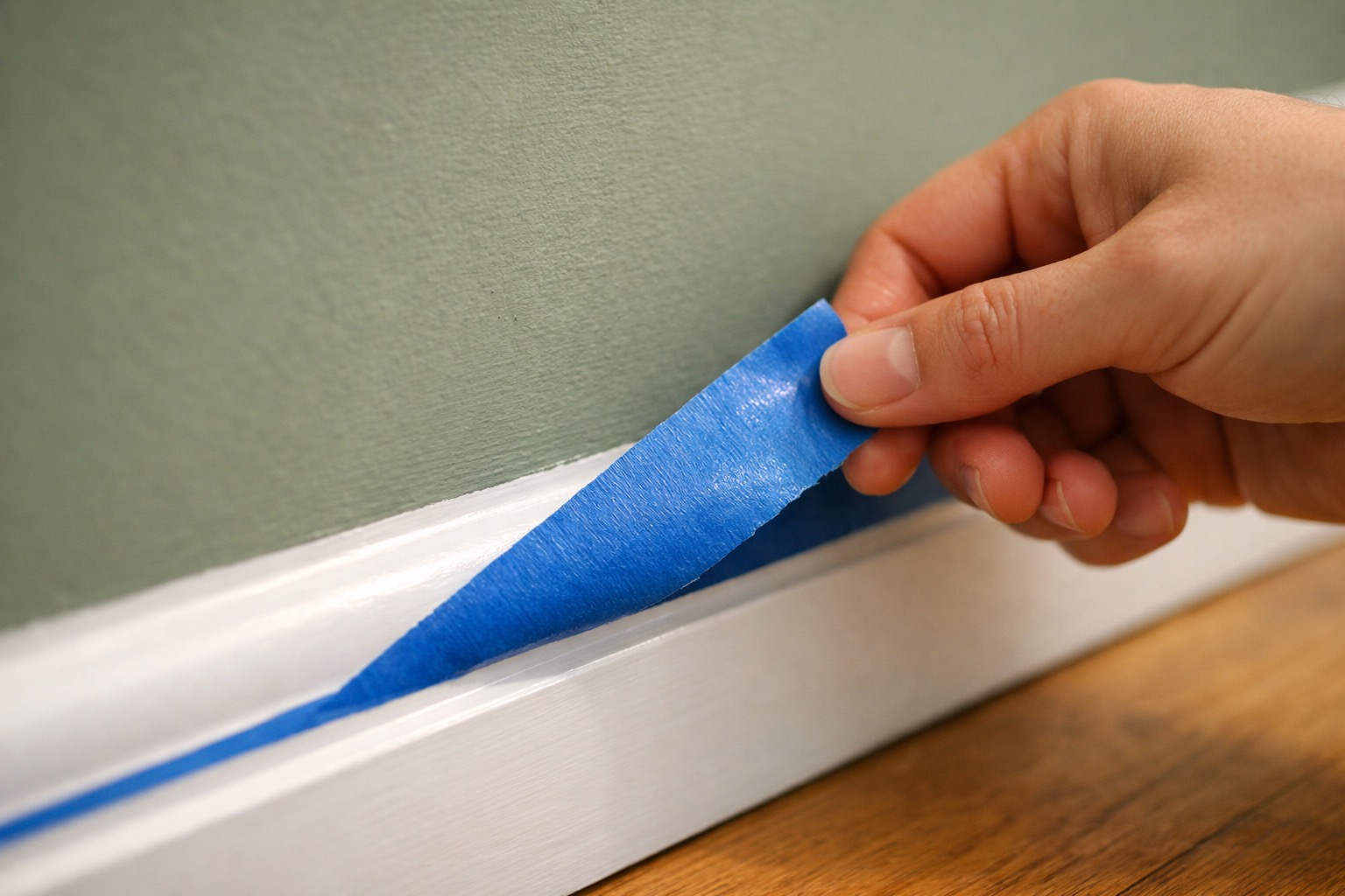 Remove Tape and Reassemble the Room