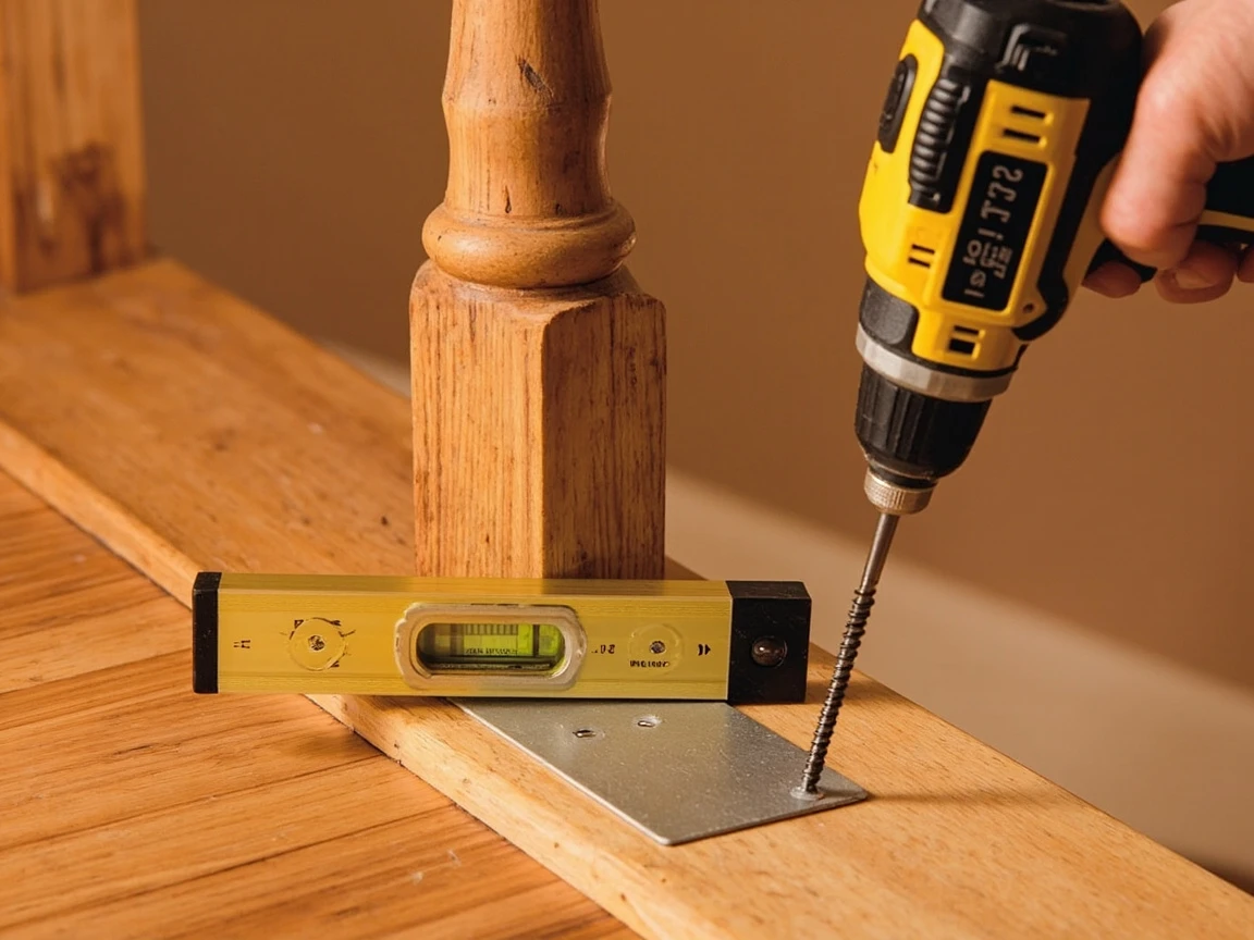 Secure a Wobbly Newel Post