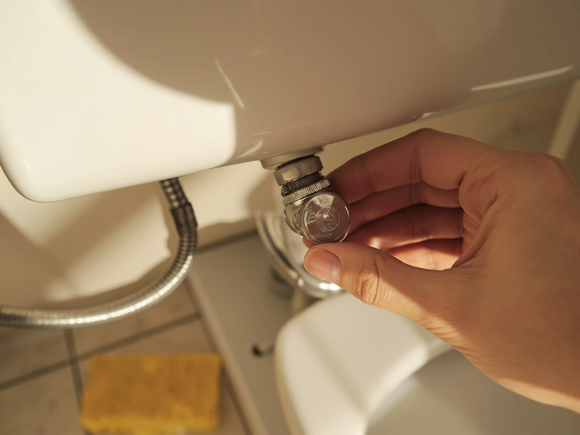 Shut Off the Water and Drain the Toilet